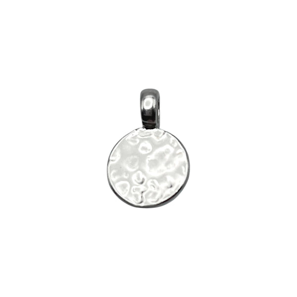 Hammered Round Disc Charm-V04