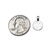 Hammered Round Disc Charm-V04