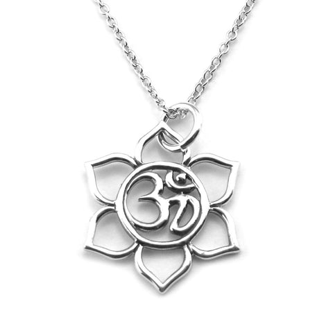 Spiritual Lotus Pendant - Religious Pendant-4063