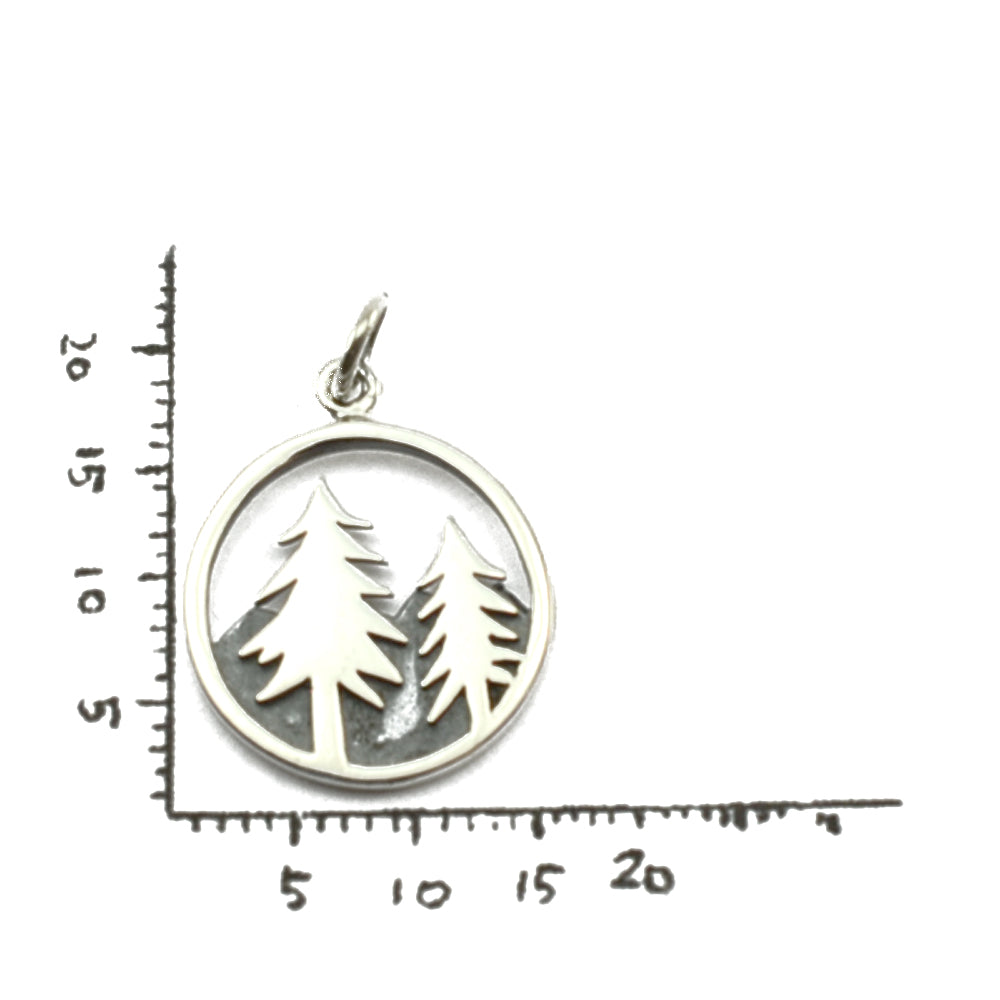Tree and Mountain Necklace-1641 - Kevin N Anna