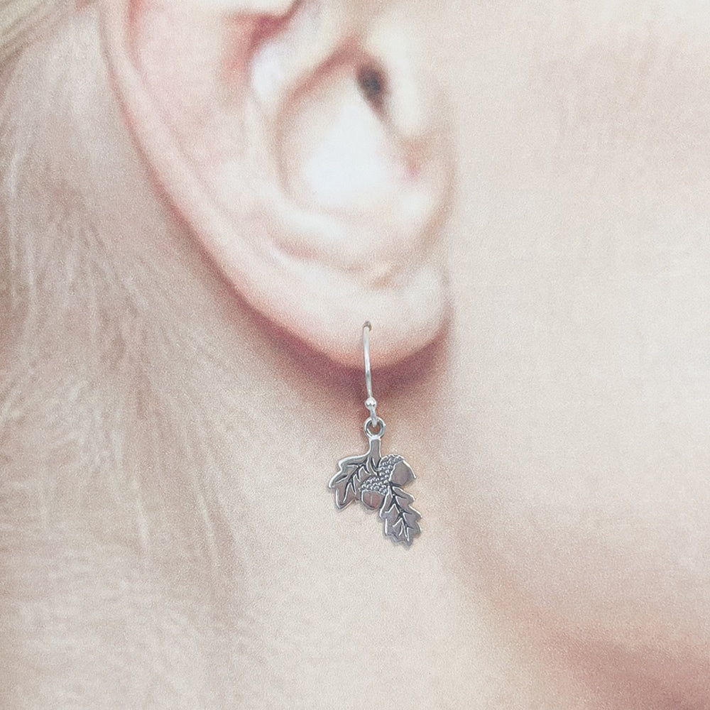 Acorn and Branch Large Earrings-1784E