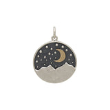 Mountain Pendant with Bronze Moon-3158 - Kevin N Anna