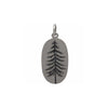 Pine Tree Charm Etched on an Oval-4030 - Kevin N Anna