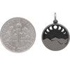 Mountain Charm w/ Moon Phase Cutouts-4085