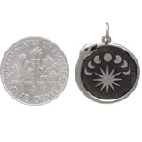 Ouroboros Charm with Moon Phases-4092 - Kevin N Anna
