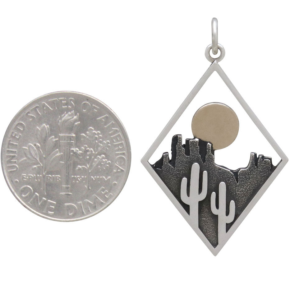 Cactus Charm in Diamond Frame-4157