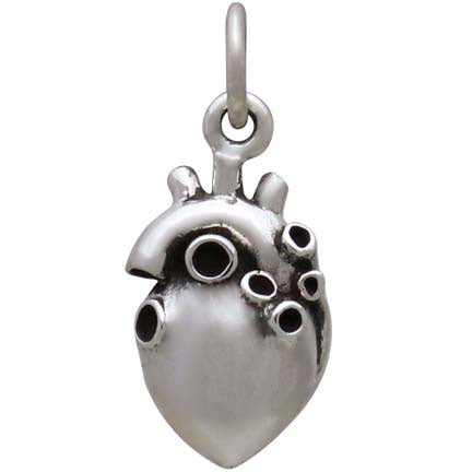 3D Anatomical Heart Charm-4161