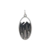 layered trees and mountains oval charm-4227
