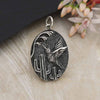 Hummingbird and Cactus Pendant -4268