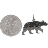 Bear Charm with Bronze Star and Moon-6084 - Kevin N Anna
