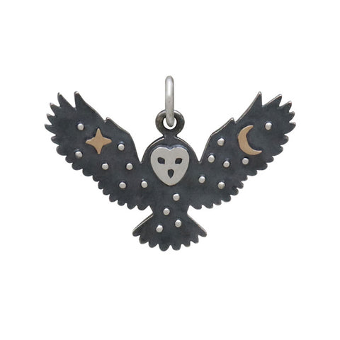 Mountain Charm w/ Moon Phase Cutouts-4085