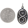 Infinity Snake Pendant with Sun and Moon -6318