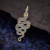 Snake Pendant with Bronze Moon and Stars-6329