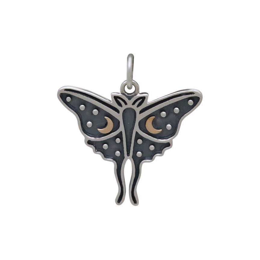 Luna moth charm-6385