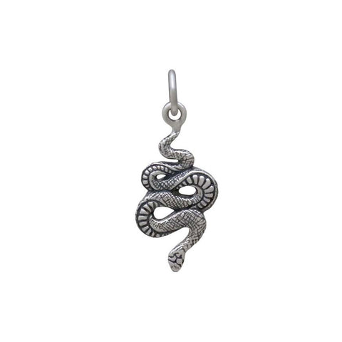 flower and snake pendant-4199