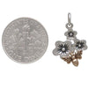 Cherry Blossom Charm with Bronze Bee -6410