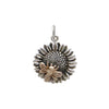 Sunflower Charm with Bronze Bee-6423