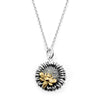 Sunflower Charm with Bronze Bee-6423