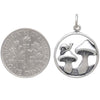 Mushroom Charm with Snail-6630