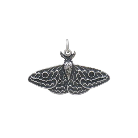 Tiny Luna Moth Charm in Diamond Frame-6435