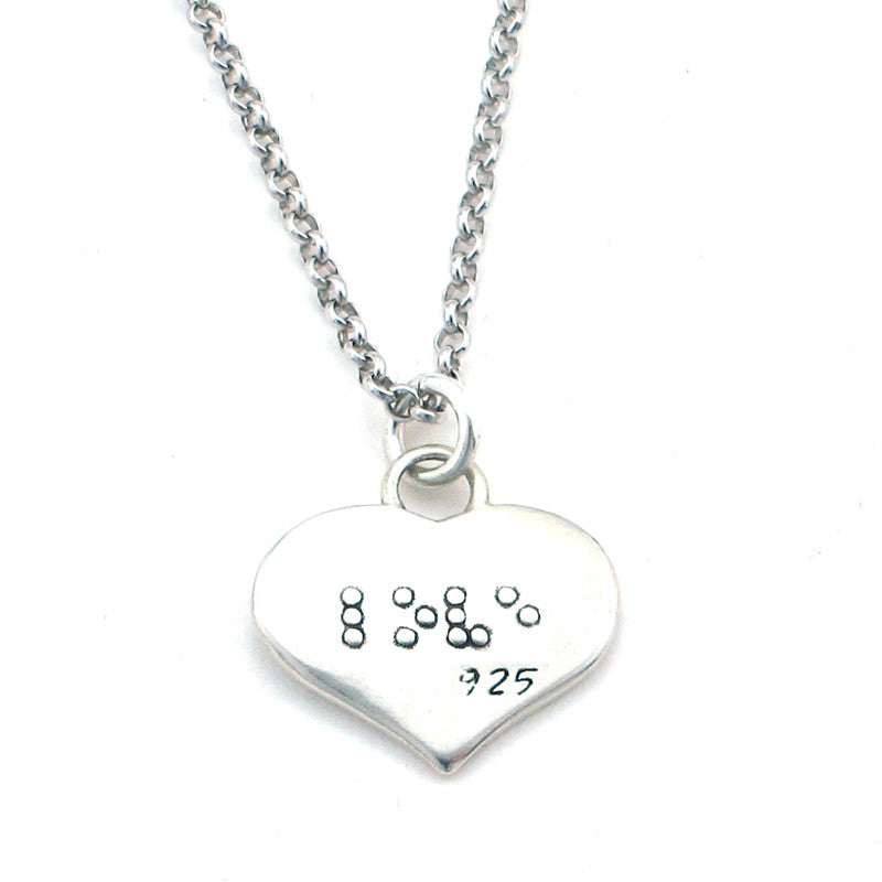 Love Braille Necklace-B03 - Kevin N Anna