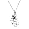 Honeycomb Charm with Bee Necklace-C106