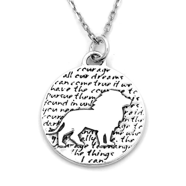 Lion Necklace (Courage)-D92 - Kevin N Anna