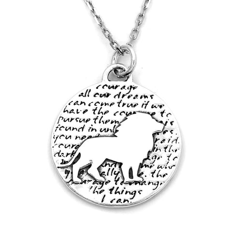 Lion Necklace (Courage)-D92SM