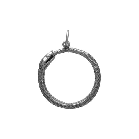 Ouroboros Charm with Moon Phases-4092