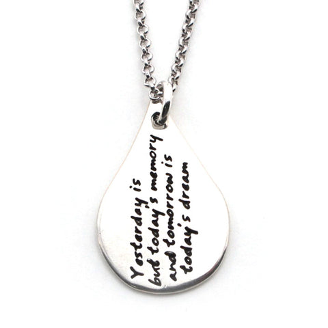 A.A. Milne Quote Necklace-W04