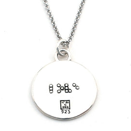 Love Braille Necklace-B09 - Kevin N Anna