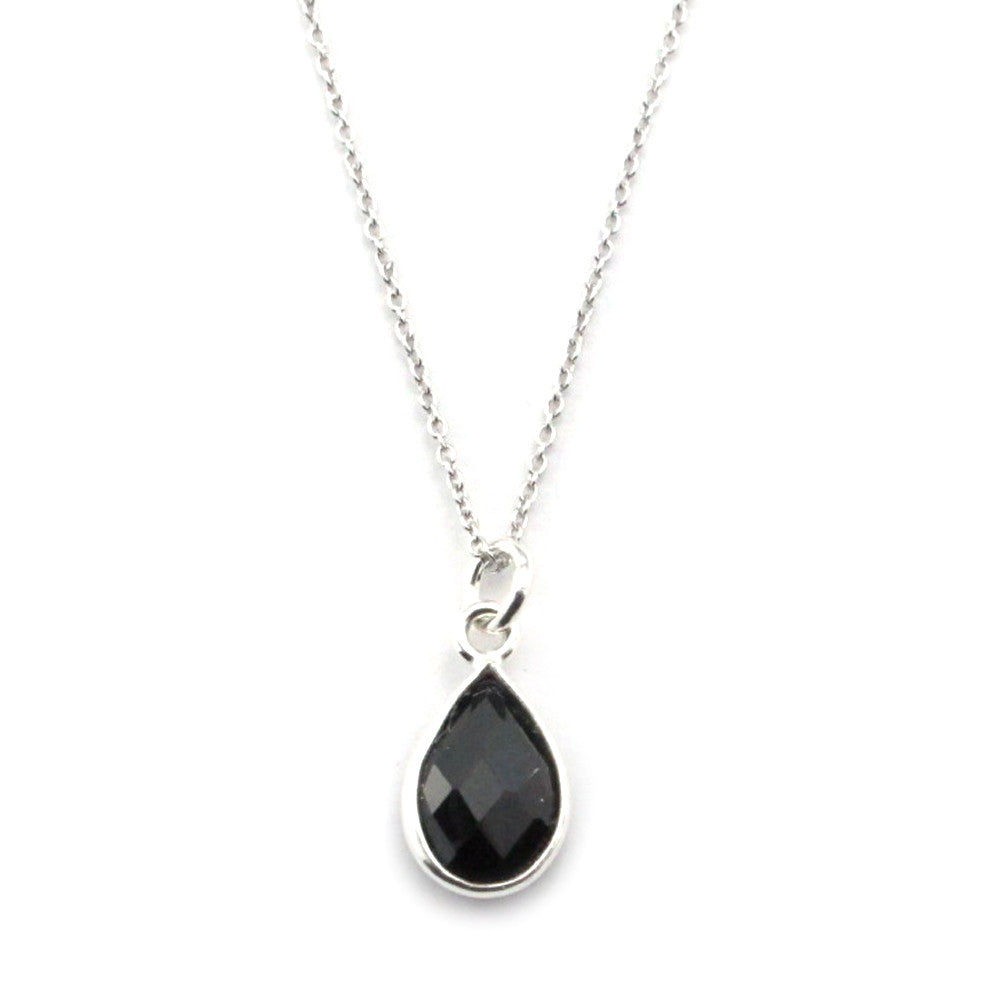Black Spinel Necklace-15081 - Kevin N Anna