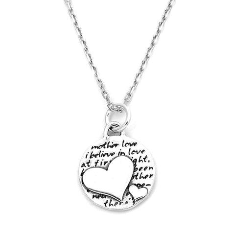 Two Hearts Necklace (Mother Love)-D101