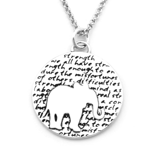 Elephant Necklace (Strength)-D36 - Kevin N Anna