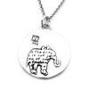 Elephant Necklace (Strength)-D36 - Kevin N Anna