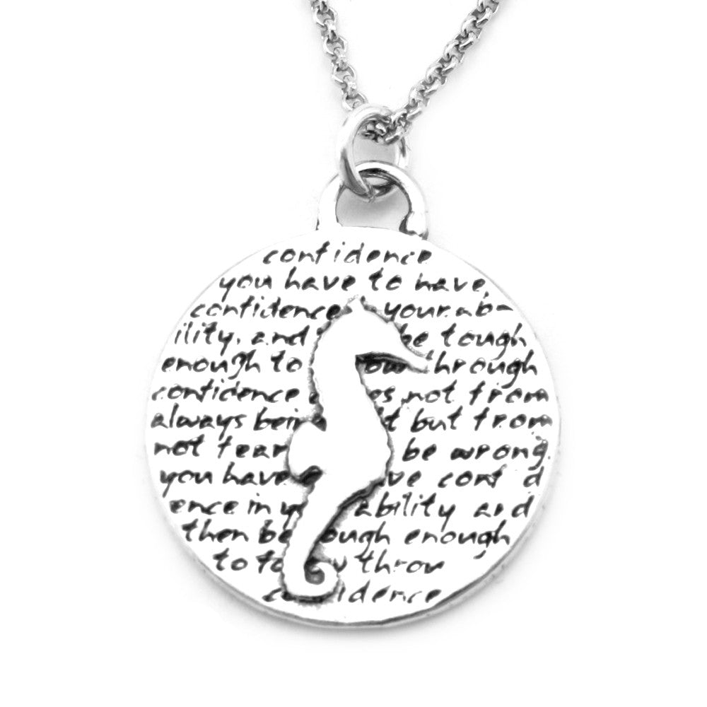 Seahorse Necklace (Confidence)-D57 - Kevin N Anna