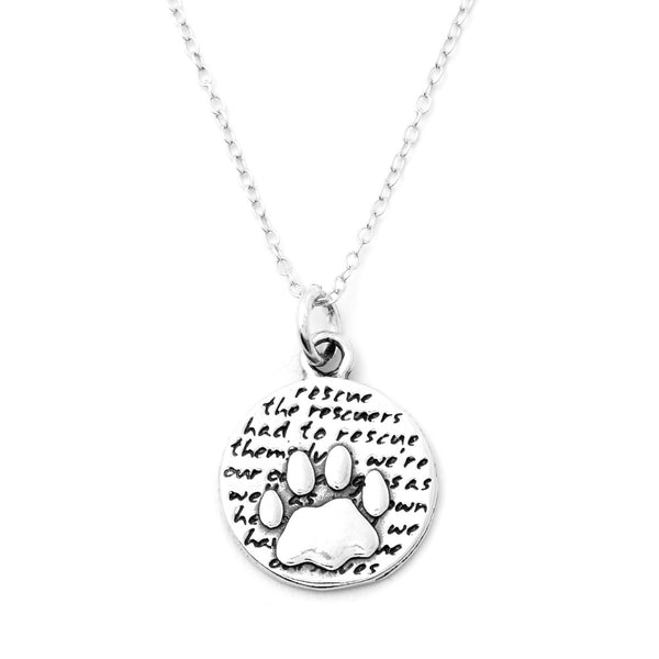 Paw Necklace (Rescue)-D58SM - Kevin N Anna
