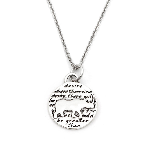 Rhino Necklace (Achievements)-D80SM - Kevin N Anna