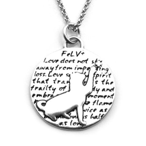 FeLV+ Cat Necklace-W51 - Kevin N Anna
