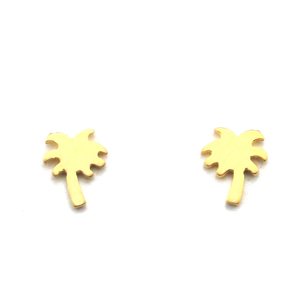 Palm Tree Earrings-FT51 - Kevin N Anna
