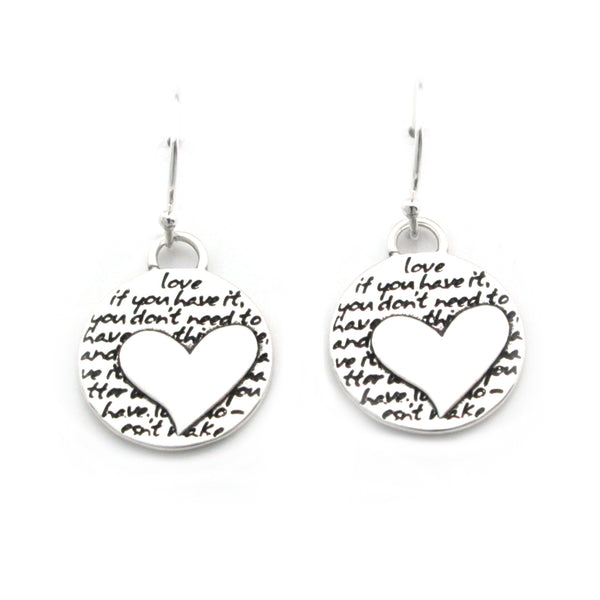 Heart Earrings (Love)-D40E - Kevin N Anna