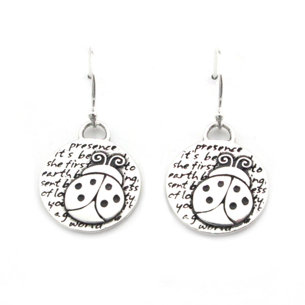 Ladybug Earrings (Presence)-D107E - Kevin N Anna