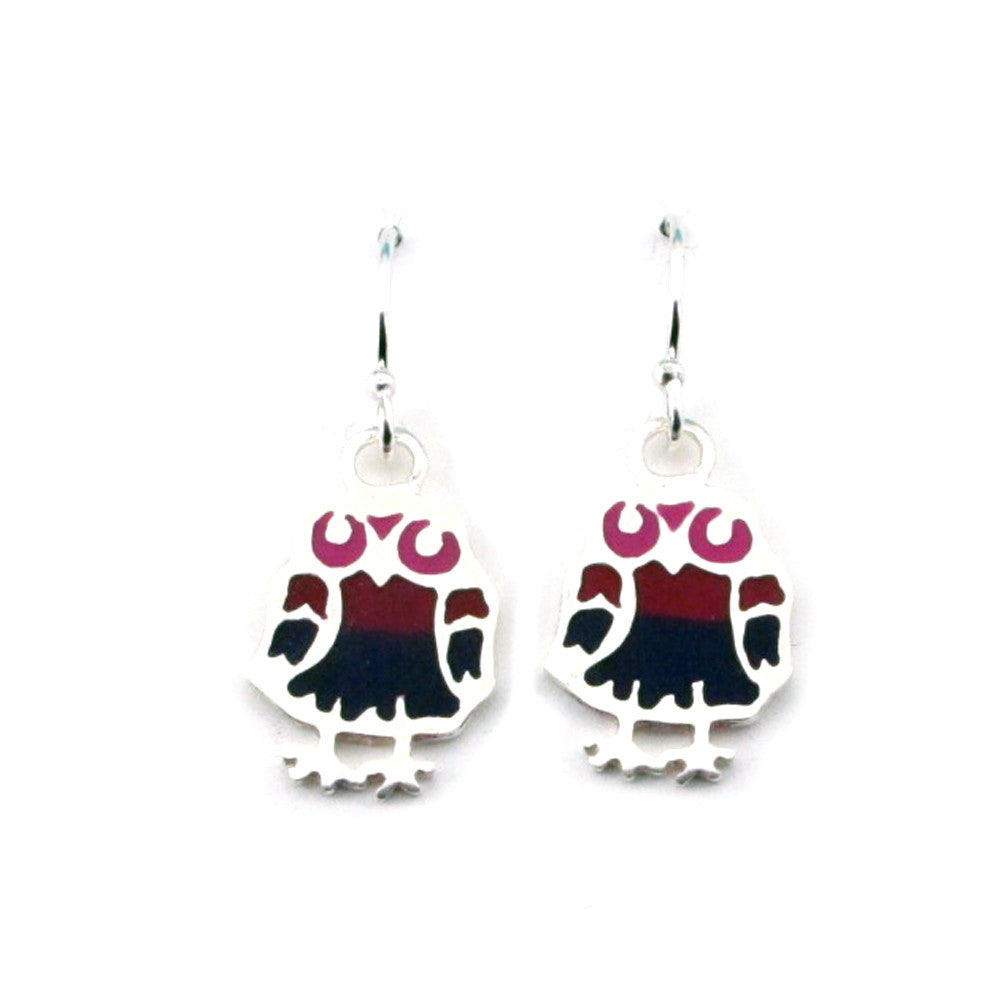 Owl Earrings-T8855E - Kevin N Anna