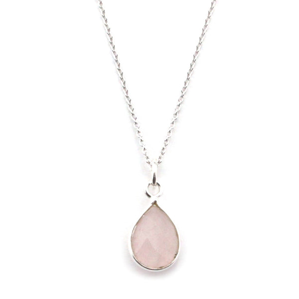 Rose Quartz Necklace-15088 - Kevin N Anna