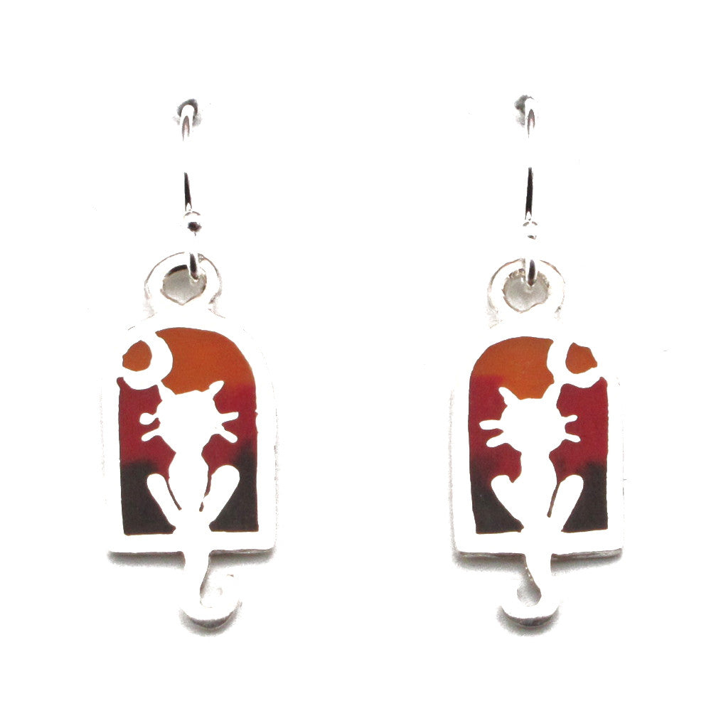 Cat Earrings-T9902E - Kevin N Anna