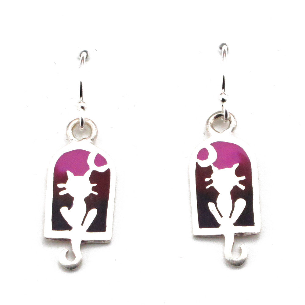 Cat Earrings-T9902E - Kevin N Anna