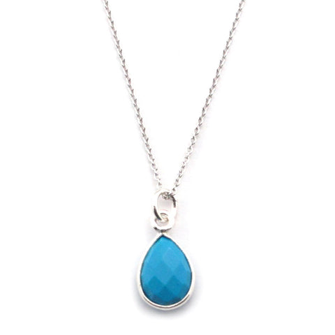 Sea Green Chalcedony Necklace-15085