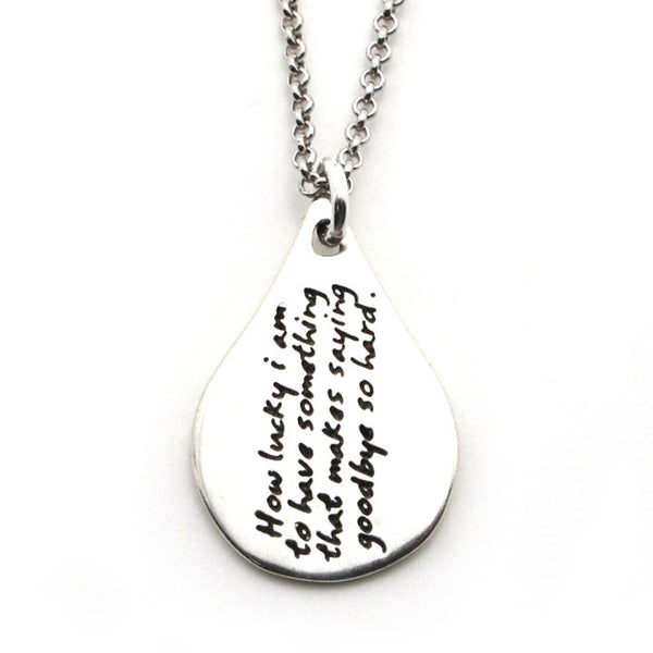 A.A. Milne Quote Necklace-W04 - Kevin N Anna